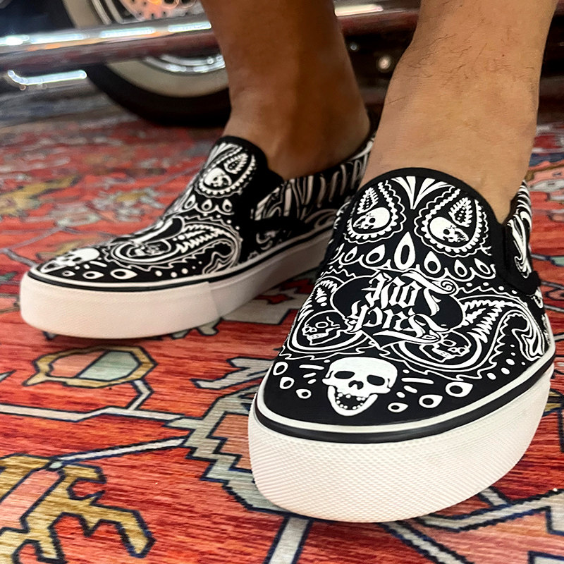 核爆炸美式西海岸腰果花平底一z脚蹬低帮懒人鞋船鞋休闲帆布板鞋,流行男鞋,休闲板鞋,淘宝优惠券,粉丝福利购,淘宝优惠卷