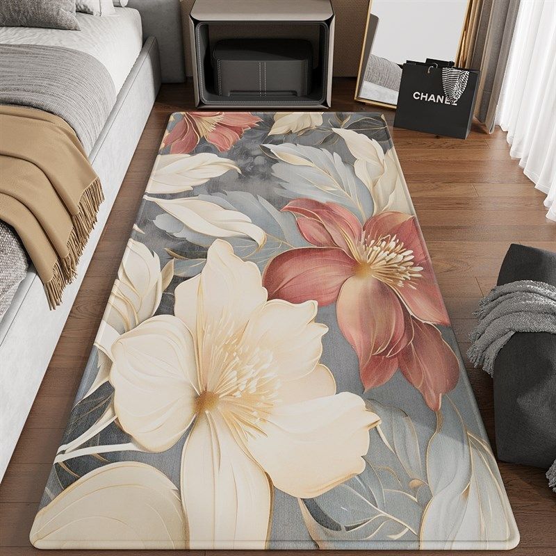 床边地毯卧室高级感防水免洗可擦脚垫K客厅房间床边毯床前地垫,居家布艺,床边毯,淘宝优惠券,粉丝福利购,淘宝优惠卷