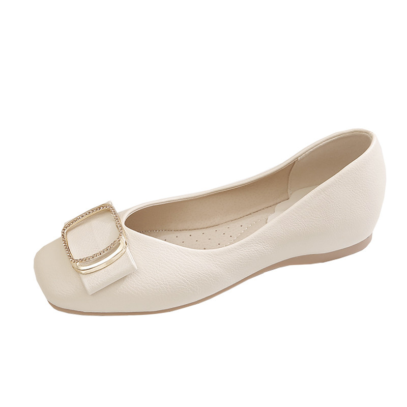 单鞋女平底鞋2024年春秋新款女鞋E百搭浅口妈妈鞋子软皮软底豆豆,女鞋,浅口单鞋,淘宝优惠券,粉丝福利购,淘宝优惠卷