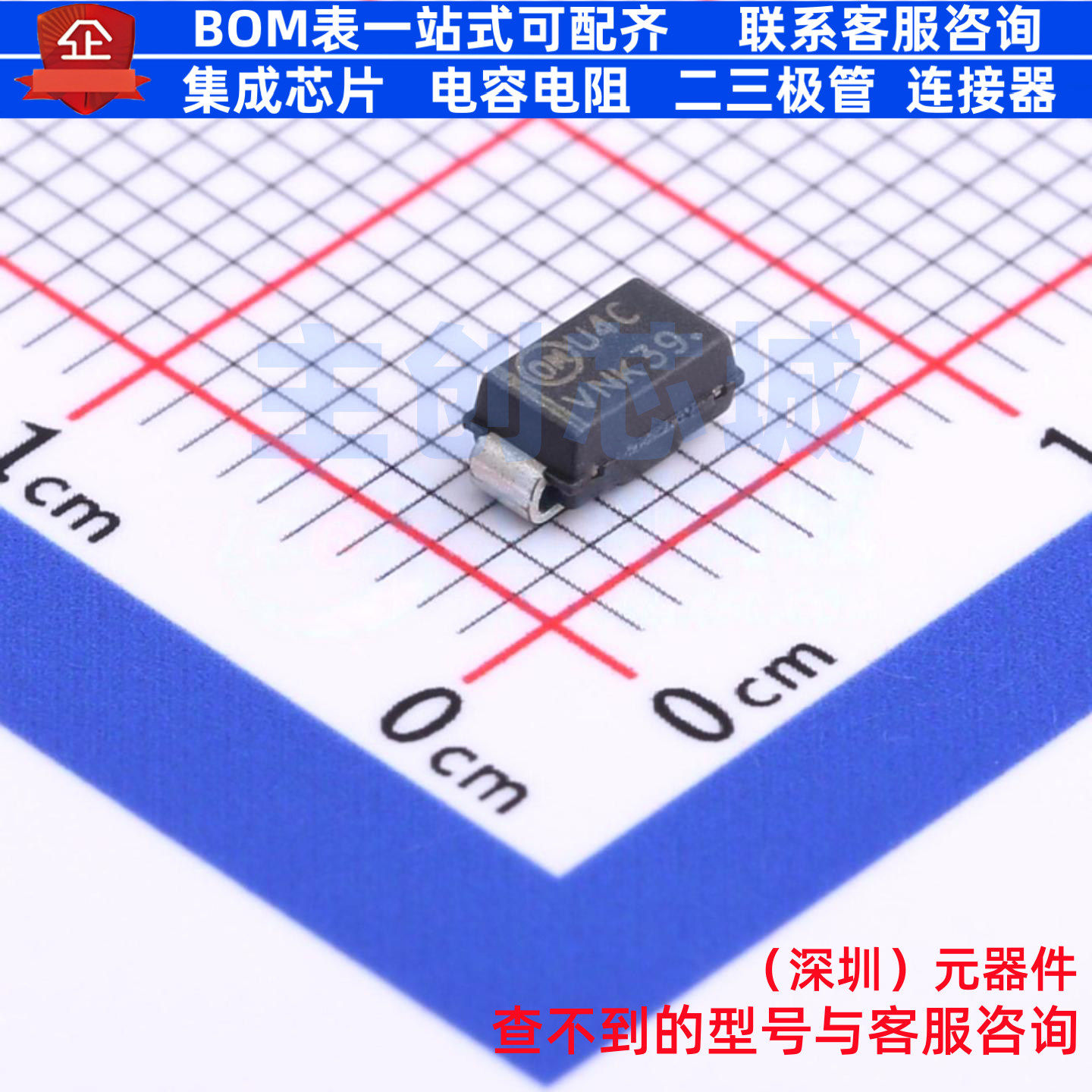 快恢复/高效率二极管 MURA115T3G SMA onsemi(安森美) 电子元器件图片