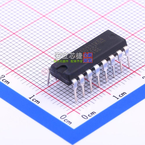 数码管驱动 CD4511BE DIP-16 TI/德州 电子元器件配单全新原装