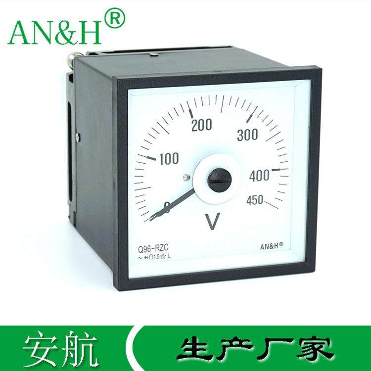 金属壳Q96-RZC交流电压表0-450VF96-ACF96-V51L5安航AN&H
