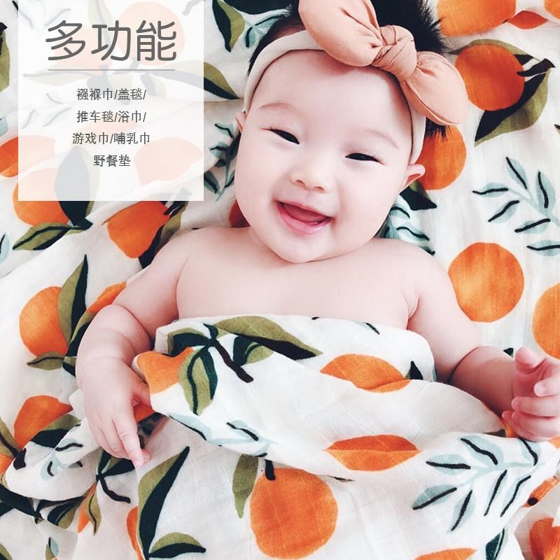 120X120CM Muslin Blanket 100%CottEon Baby Swaddle Soft Newbo