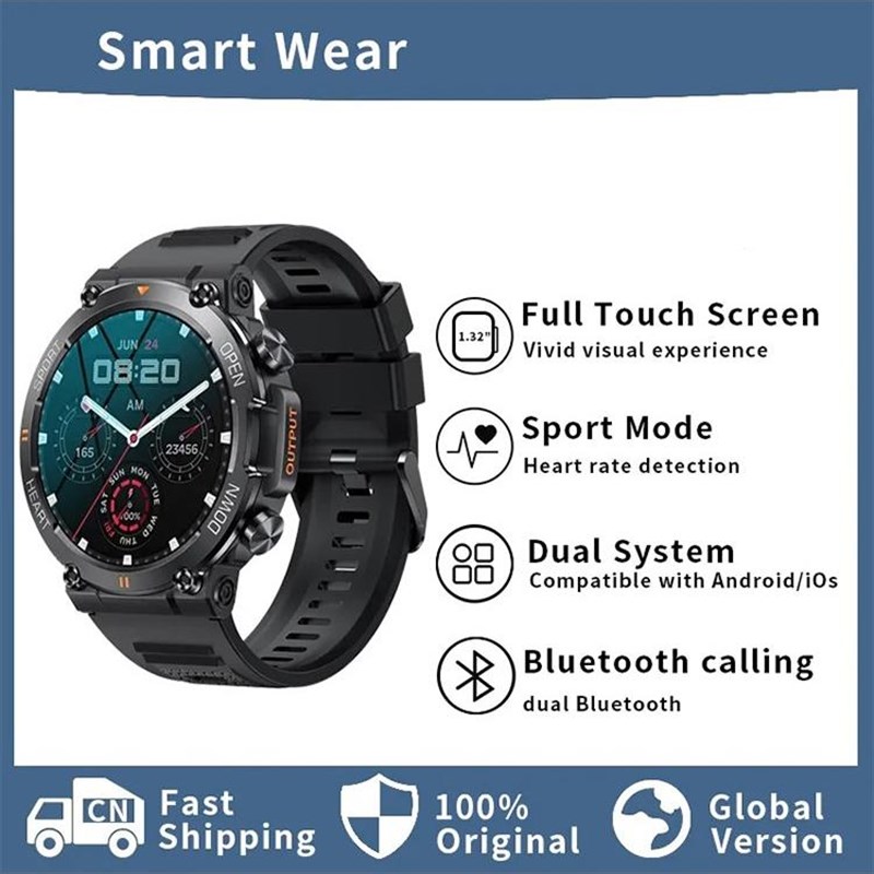 Smart Watch 高清t大屏蓝牙通话健康监测防水防沙运动智能手表通