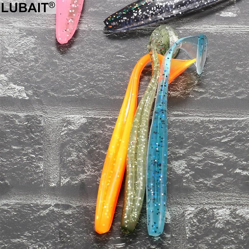 Soft Lure 3D Jig Head Hook Artificial Bait Swimbait DIZY GRU