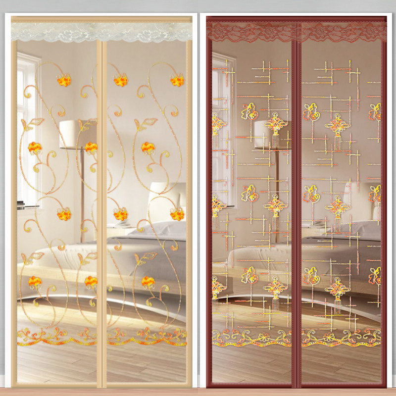 金刚款防蚊门帘夏季磁性魔术贴高档纱门家用隔断纱窗自吸磁铁蚊帐