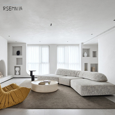 RSEMNIA地毯客厅高级轻奢北欧现代茶几毯加厚纯色卧室定制大地垫