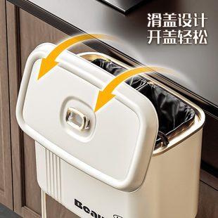 厨房垃圾桶家用带盖子子分类干湿分离多层K大容量可移动置物架收