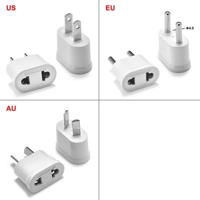 10pcs Eurfopean EU KR Plug Adapter Converter China US to EU