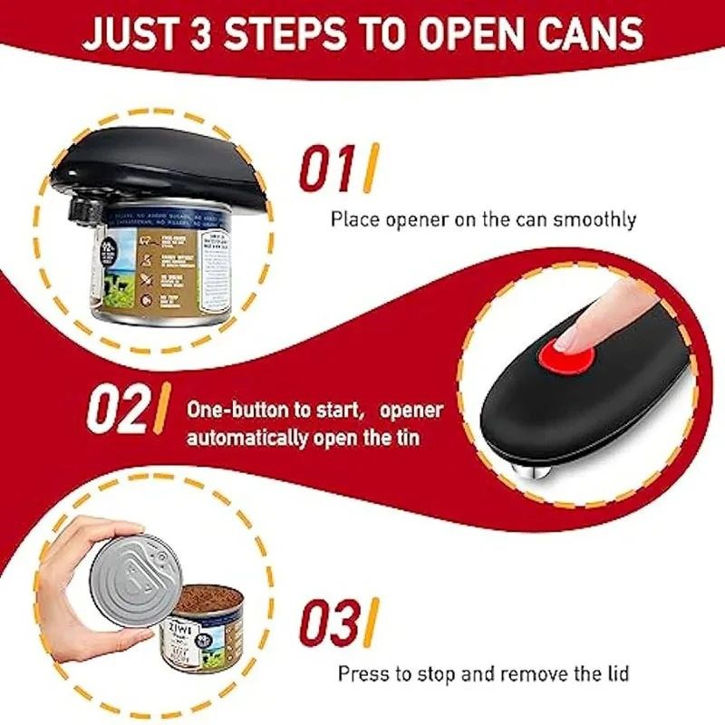 Electric Cahn Opener Electric Can Opener Automatic Jar Bottl