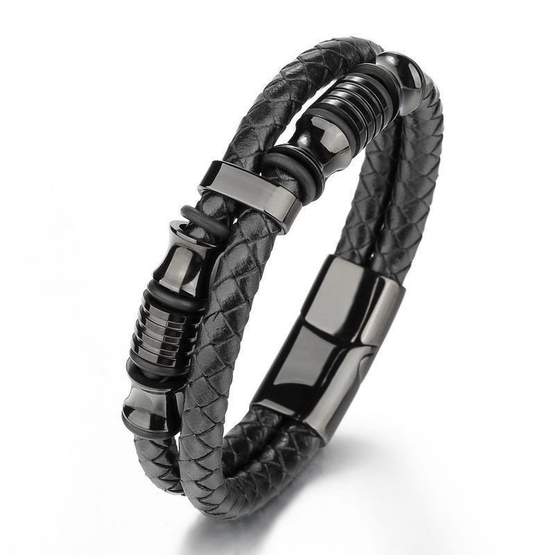 bangale leather bracelet men 手链Girl Metal women Jewelry