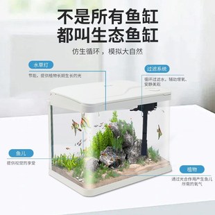water deXcoration tank Glass small aquarium fish circulation