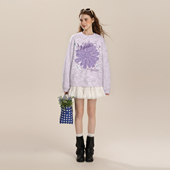 Mardi韩系轻奢25秋冬新款 圆领雏菊保暖厚款 毛衣慵懒卡通甜美上衣