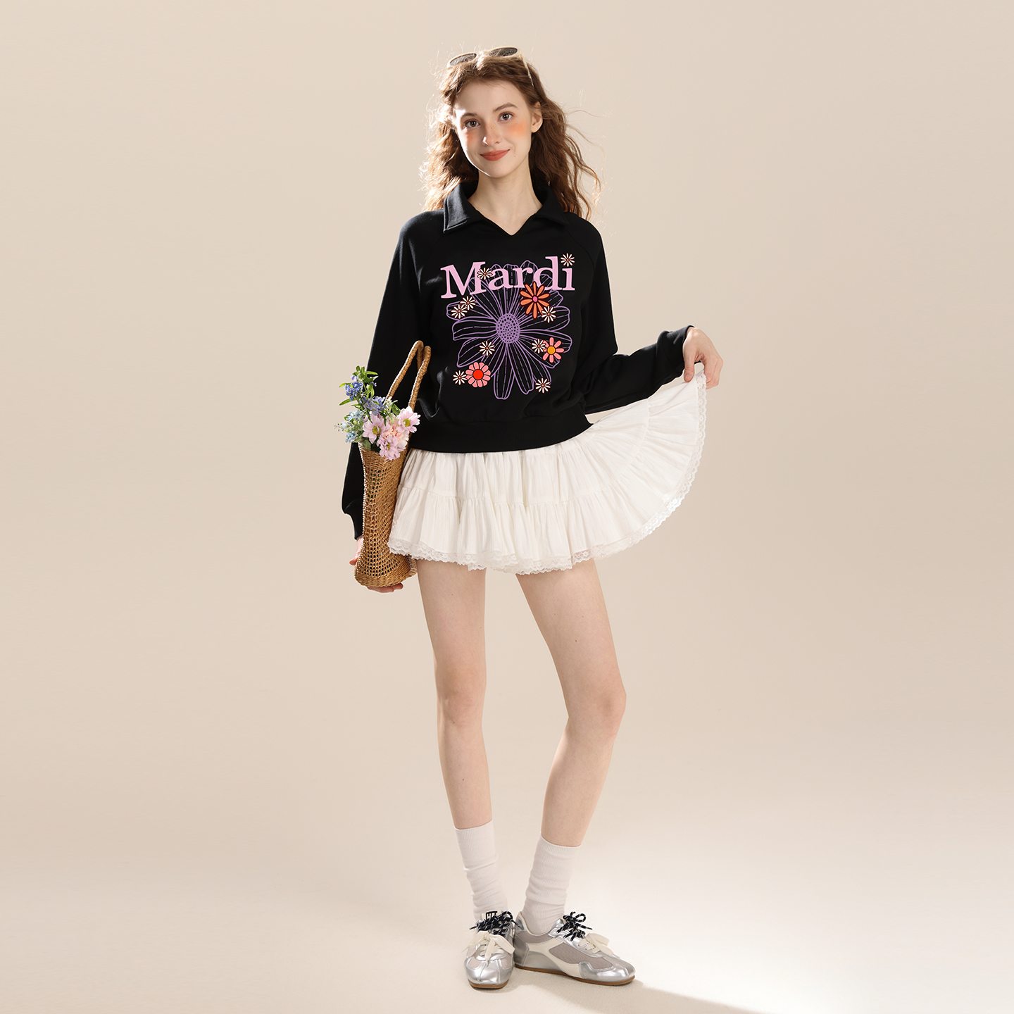 Mardi韩版25秋季新款开领卫衣