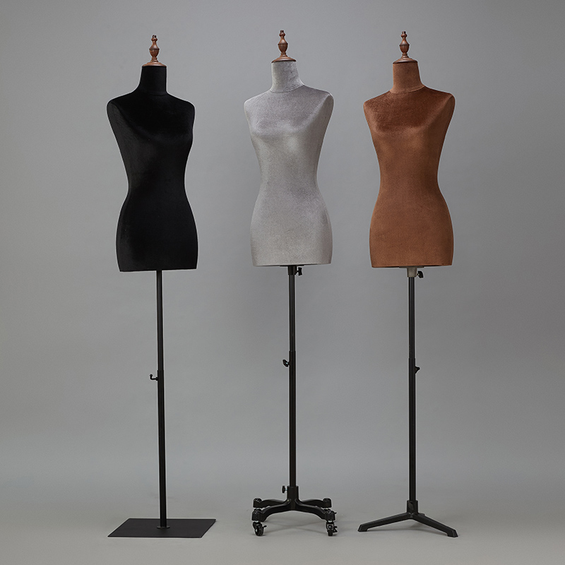 服装模特道具婚纱模特展示架丝绒女半身模特架假人台模悬吊模