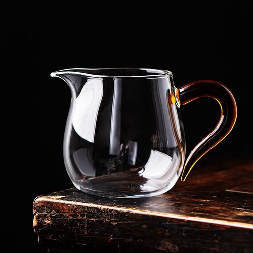 加厚耐热玻璃公i道杯分茶器功夫茶具透明公杯茶海简约日式茶道配