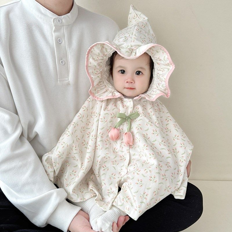 婴儿防风斗篷春秋装女宝宝披风披肩春款幼儿外出衣服公主连帽外套,童装/婴儿装/亲子装,披风/斗篷,淘宝优惠券,粉丝福利购,淘宝优惠卷