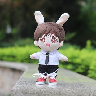 20厘米棉花娃娃衣无属性可 休闲牛仔裤 15CM娃衣20CM现货p裤 子西装