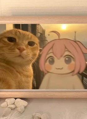 Doro的好朋友合照相框哦润吉桌面卧室宿舍装饰摆件礼物送朋友ins