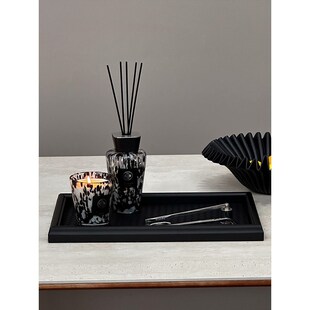 觅屿 复古香薰托盘木x质收纳整理盘玄关置物边柜轻奢摆件 法式