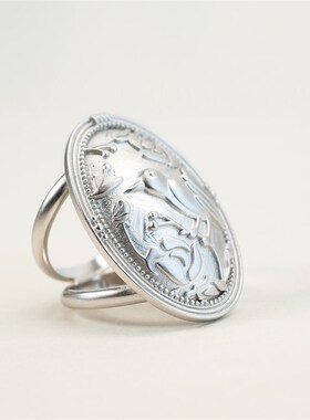 楊楊【雀羽流光】百搭国风丝巾扣