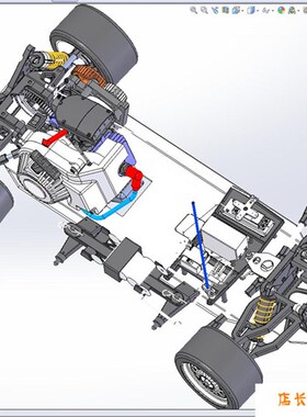 遥控车玩具底盘3D图 机械设计素材3DN模型参考资料 非实物