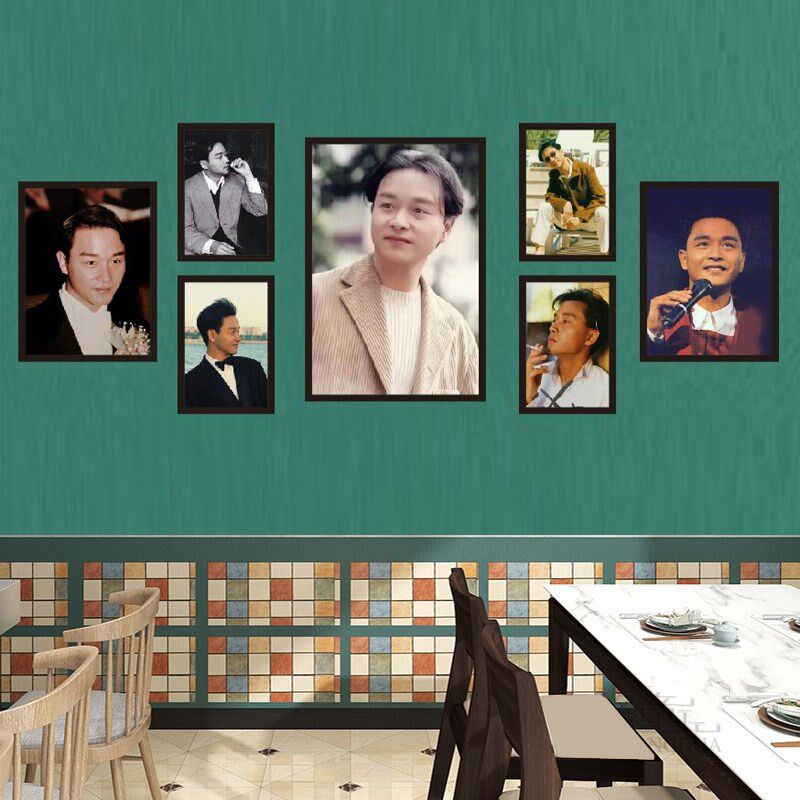 张国荣复古怀旧海报装饰画宿舍挂画个性创意客厅卧室墙邓丽娟壁画
