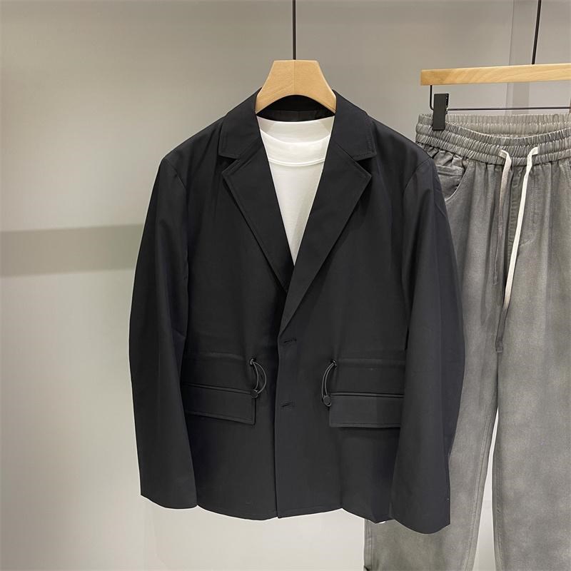 2025春季新款日系宽松复古简约休闲西装外套男装时尚百搭潮流西服