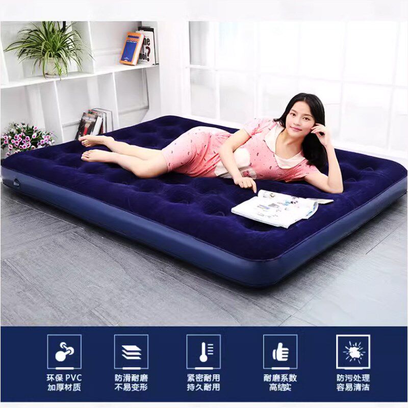 帐篷户外野营过夜充气垫1米5气垫小床单人宿舍瑜伽车载冲气充床垫