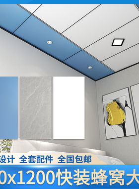 600x12f00铝蜂窝板吊顶厨房卫生间客厅阳台办公室集成蜂窝大板吊