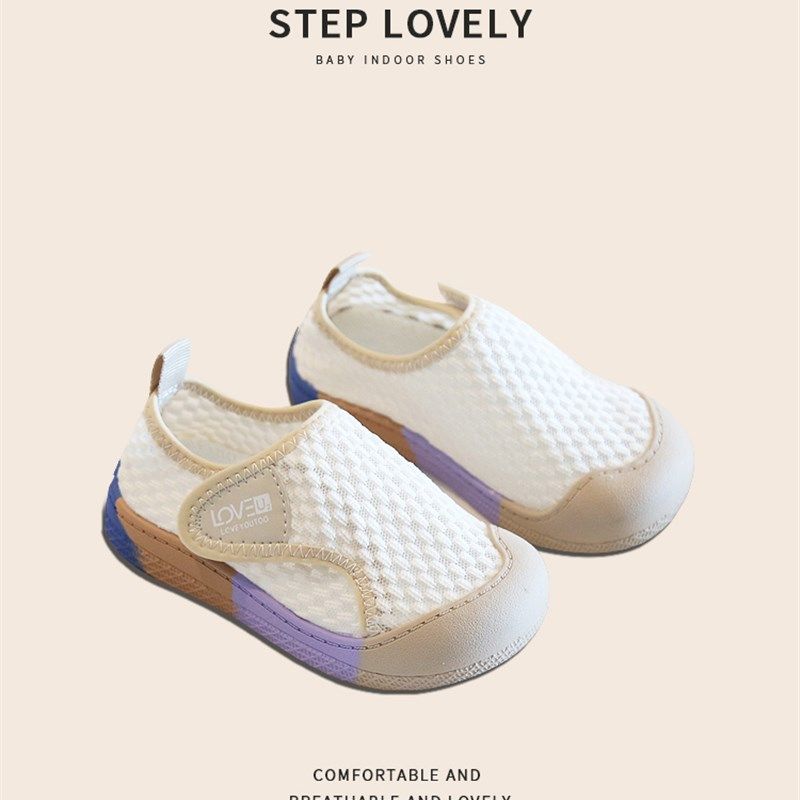 春秋儿童幼儿园室内鞋夏季女童帆布鞋小白鞋男童布鞋软底小童童鞋