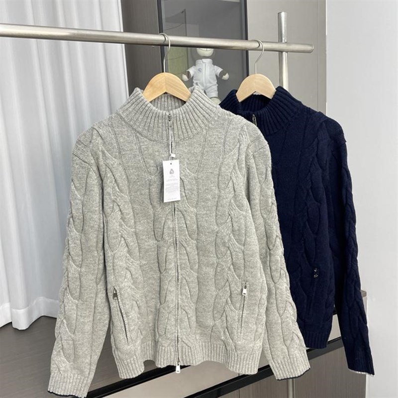 慵懒风!男女可穿!外贸男装秋冬复古百搭宽松羊毛针织衫毛衣外套