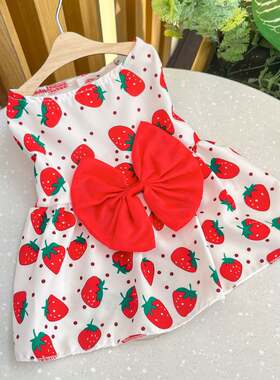 春夏狗狗裙子猫宠物衣服泰迪法斗比熊猫咪用品狗服饰连衣裙