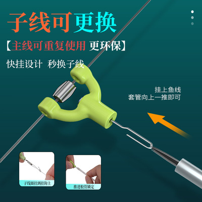 新款防缠绕仿生虾皮串钩3钩5钩白条黄辣丁钓鲫鱼丸世抛竿新型钓组