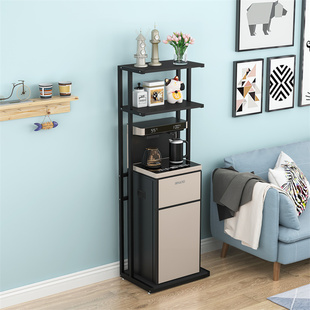 放茶吧机上方置物架多层落地家用A杯子收纳架客厅置地的饮水机架