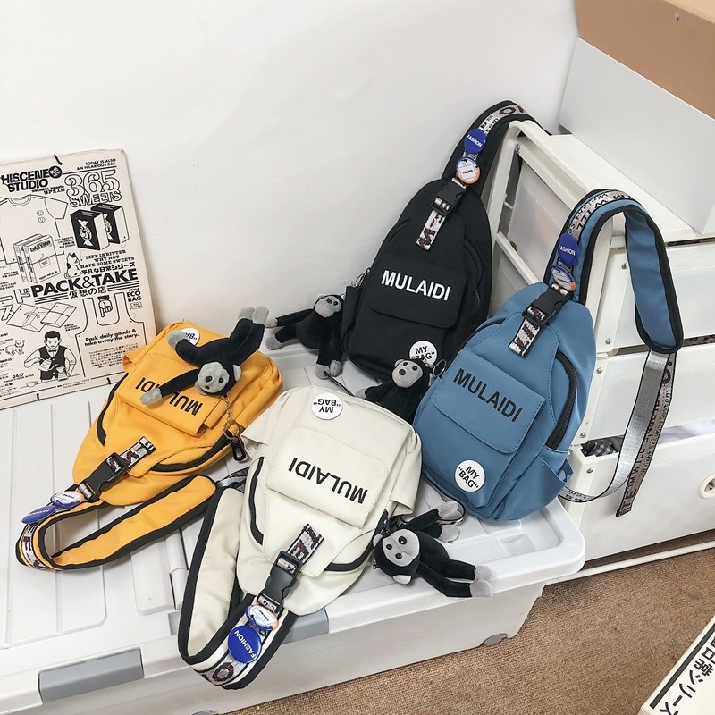 儿童小背包男孩帅气旅行外出男童斜挎包韩版百搭潮女童胸包单肩包