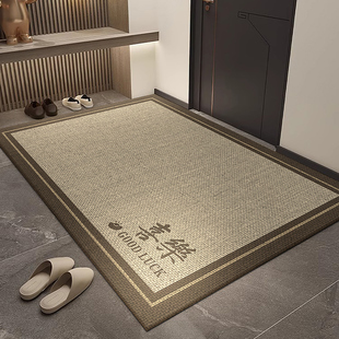 地垫入户门e高级感地毯防滑耐脏免打理进门玄关卧室门口可裁剪脚