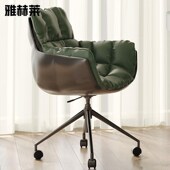 肌肉餐椅电脑办公室轮子转椅现代设计师书桌椅端梳妆台