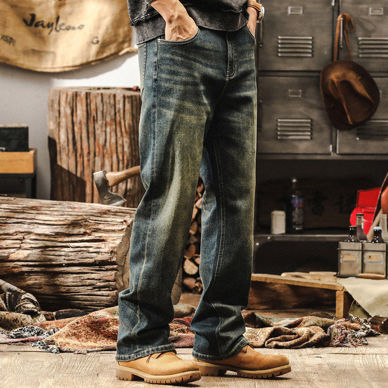 美式复古春季牛仔裤男2026新款潮牌宽松直筒经典百搭男士休闲长裤