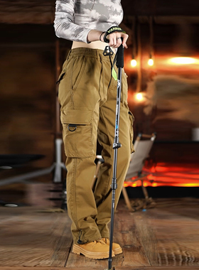 2026夏季新款美式复古工装裤男女同款宽松直筒休闲裤多口袋长裤男