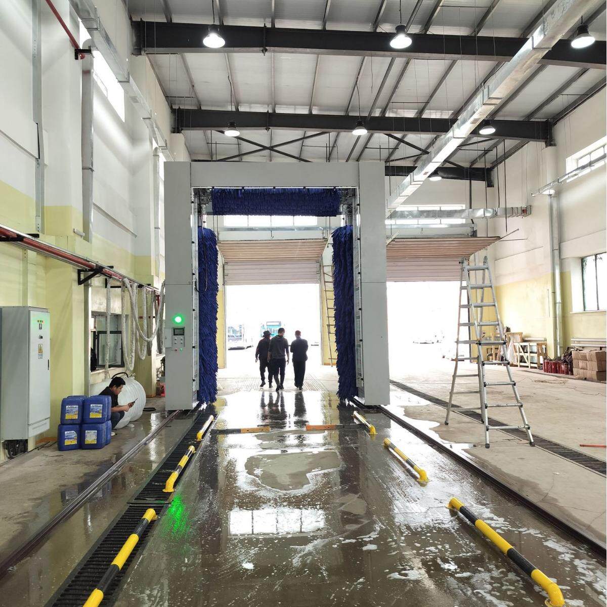 大巴洗车机全自动洗车机厂家全自动无人值守龙门往复式加油站