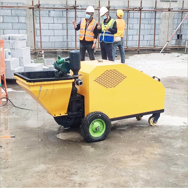 厂家水泥砂浆喷涂机简介工地防水涂料内外墙喷浆机设备