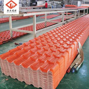 本力树脂瓦厂家 屋顶装饰仿古屋檐树脂瓦片 asa加厚合成树脂瓦