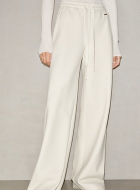 艾诺丝商场同款2025冬新款加绒加厚直筒裤阔腿休闲长裤女AR314109