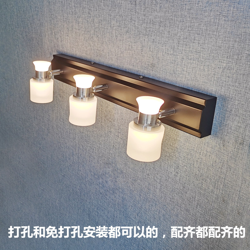镜前灯led化妆室浴室洗漱台洗手间厕所可免打孔简约北欧镜子灯具