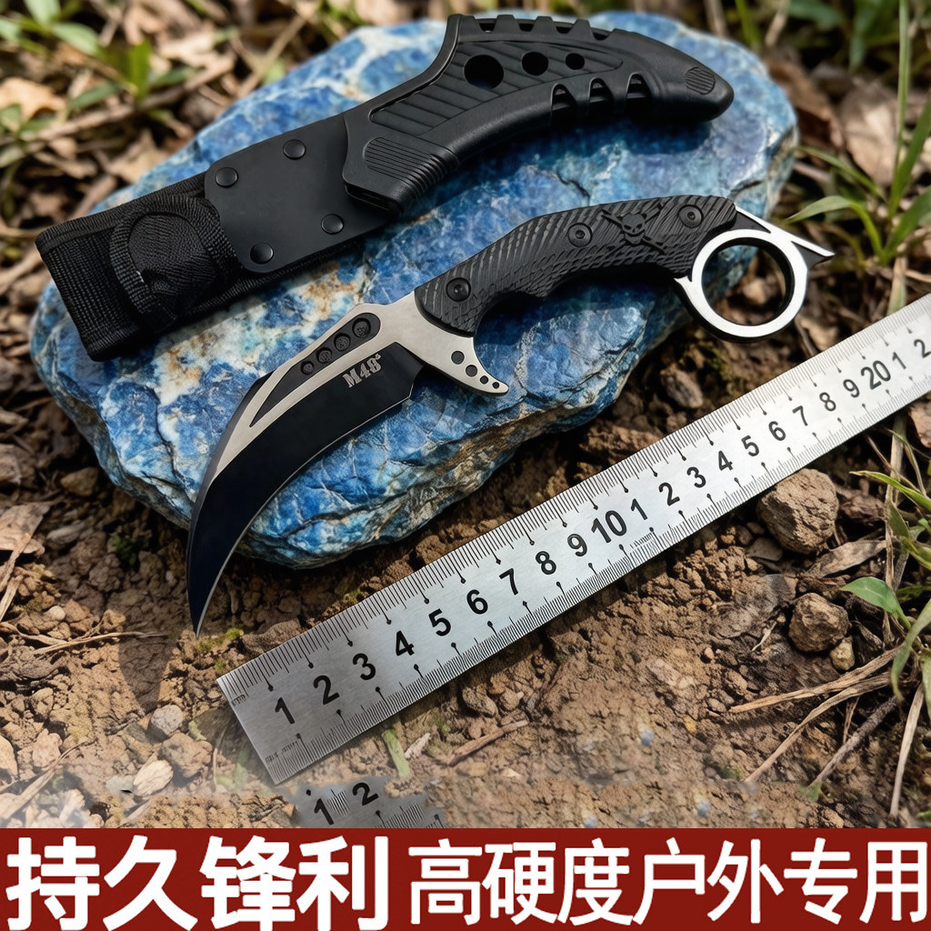 M48爪刀户外刀具随身挂颈锋利生存战术猎刀军刀MTech哈勒迷你