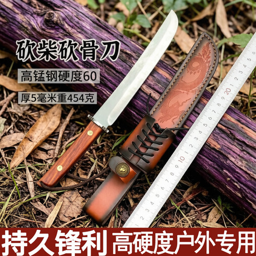 刀具防身长款刀高锰钢m390粉末钢刀切西瓜专用刀锋利户外刀一体刀