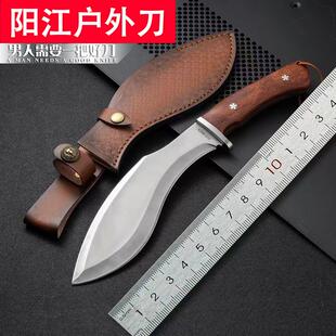 尼泊尔军刃野战生存刀手工锻打砍骨刀户外战术便携弯刀高硬度小刀