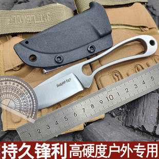 M390巴高硬度斯一体户外刀露沼泽鼠纯手工锻打碳钢烤肉刀营探险刀