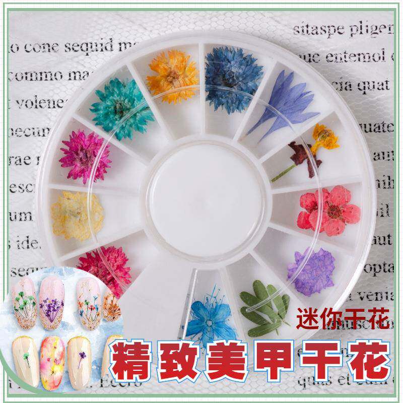 女神美甲干花贴纸贴花装饰小图案雪花女神节主题指甲贴片美甲饰品